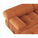 Modern U-Shaped Velvet Upholstered Modular Sectional Sofa 6-seater Extra Wide Chaise Lounge Couch for Living Room