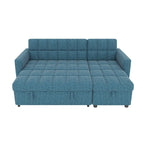L-shaped Pull-out Sleeper Sectional Sofa Bed with Storage Chaise