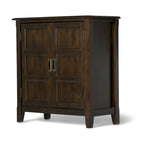 WYNDENHALL Portland SOLID WOOD 30 inch Wide Transitional Low Storage Cabinet - 30w x 14d x 31h