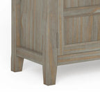 WYNDENHALL Portland SOLID WOOD 30 inch Wide Transitional Low Storage Cabinet - 30w x 14d x 31h