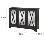 Simple Living Reflections Mirrored Front Buffet/ Console