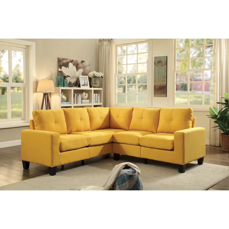 Newbury Twill Fabric Sectional Sofa