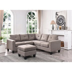 Newbury Twill Fabric Sectional Sofa