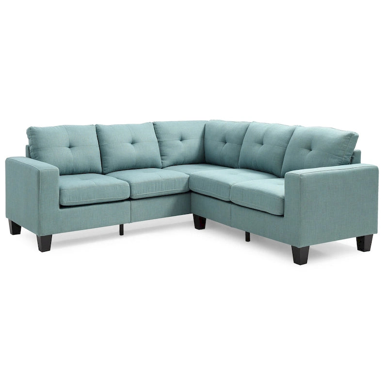 Newbury Twill Fabric Sectional Sofa