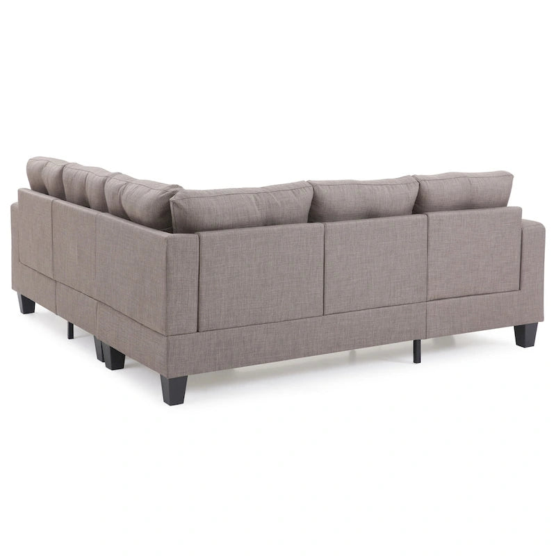 Newbury Twill Fabric Sectional Sofa