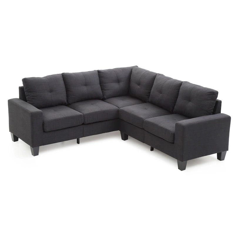 Newbury Twill Fabric Sectional Sofa