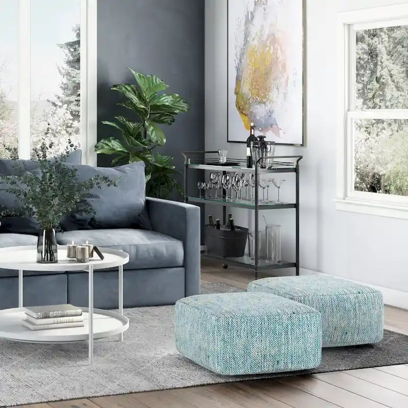 WYNDENHALL Terri Square Pouf
