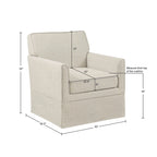 510 Design Paula Slipcover Accent Armchair - 30W x 30.5D x 33H