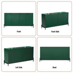 Clihome High Gloss 4-Door Storage Accent Buffets Sideboards