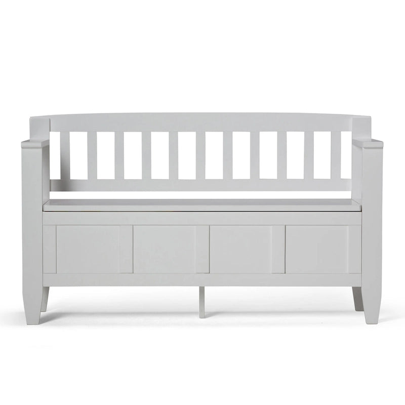 WYNDENHALL Riverside SOLID WOOD 48 inch Wide Contemporary Entryway Storage Bench - 20 inch wide