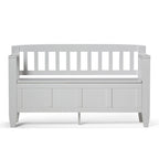WYNDENHALL Riverside SOLID WOOD 48 inch Wide Contemporary Entryway Storage Bench - 20 inch wide