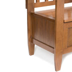 WYNDENHALL Riverside SOLID WOOD 48 inch Wide Contemporary Entryway Storage Bench - 20 inch wide