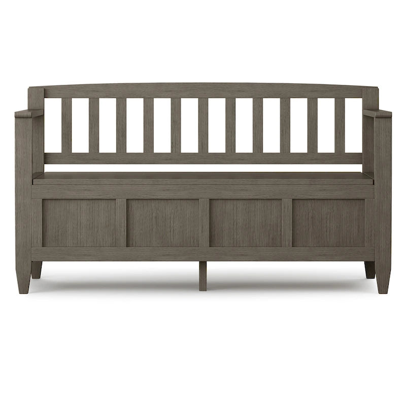 WYNDENHALL Riverside SOLID WOOD 48 inch Wide Contemporary Entryway Storage Bench - 20 inch wide