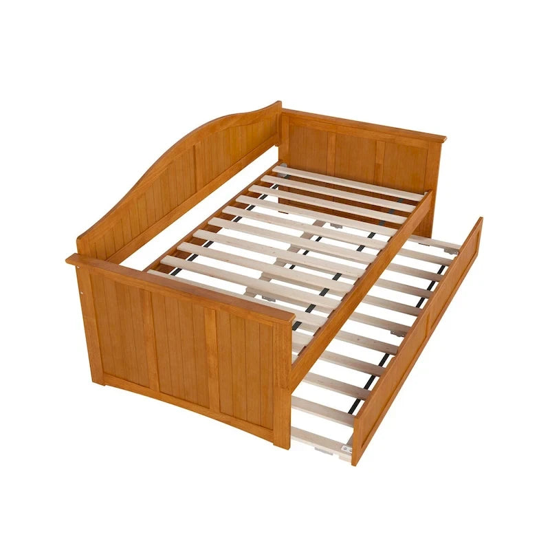 Nantucket Twin Wood Daybed with Twin Size Trundle