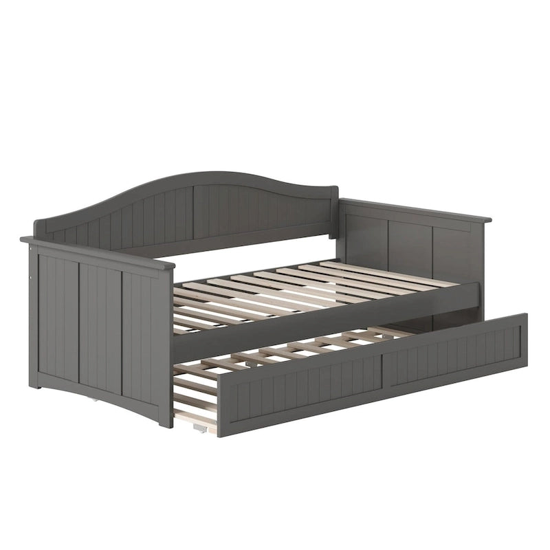 Nantucket Twin Wood Daybed with Twin Size Trundle