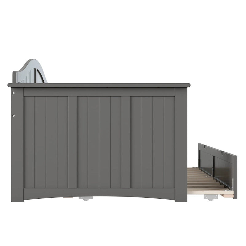 Nantucket Twin Wood Daybed with Twin Size Trundle