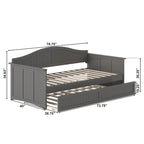 Nantucket Twin Wood Daybed with Twin Size Trundle