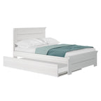 Plank and Beam Farmhouse Full Bed with Panel Headboard with Trundle