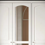 Modular Majesty Double Wardrobe Mirror-Front Storage Closet Armoires