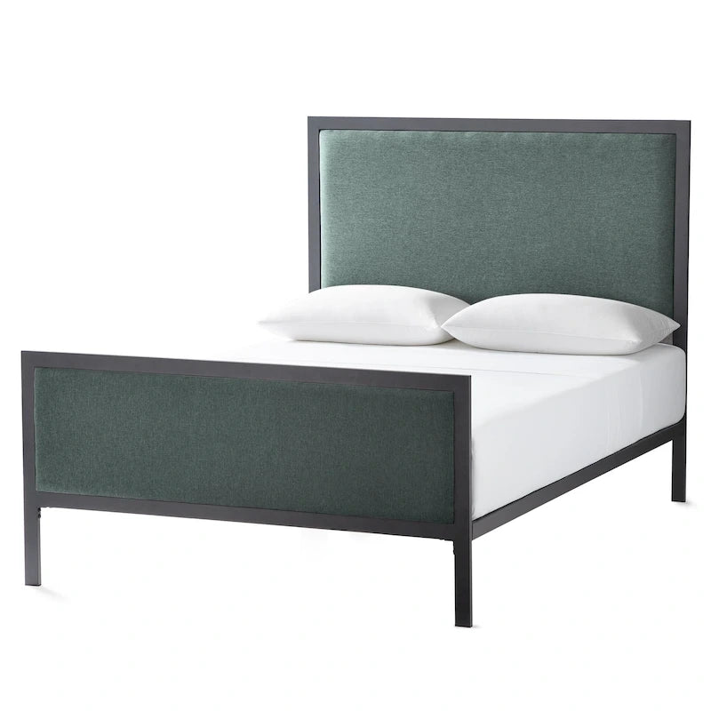 New Heights Clarke Metal and Upholstered Bed
