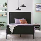 New Heights Clarke Metal and Upholstered Bed