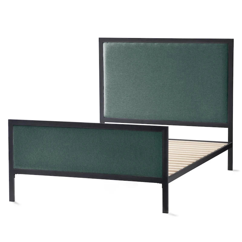 New Heights Clarke Metal and Upholstered Bed