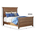 Taos Canyon Brown King Panel Bed