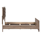 Sun Valley Sandstone Rolled Upholstered Bed Set