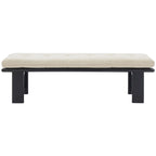 SAFAVIEH Couture Rasema Modern Cushion Bench - 60.8 In. W x 18.9 In. D x 18.1 In. H - 61Wx19Dx18H