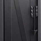 Wood Tall Bathroom Linen Cabinet Small Bathroom Storage Corner Floor Cabinet with Doors and Shelves Toilet Paper Holder