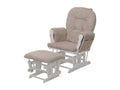 Artvivrestore-C76 cream recliner chair with white legs 95475ZJVT