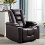Power Leather Recliner Chair Home Theater Seating Soft