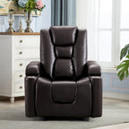 Power Leather Recliner Chair Home Theater Seating Soft