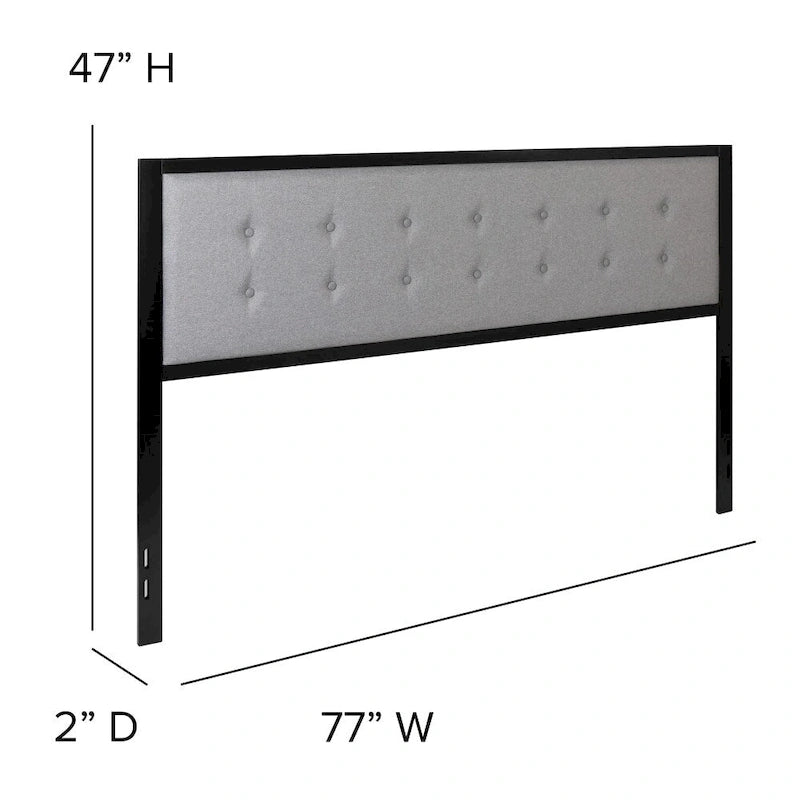 Metal Tufted Upholstered Headboard - Modern Headboard