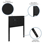 Metal Tufted Upholstered Headboard - Modern Headboard