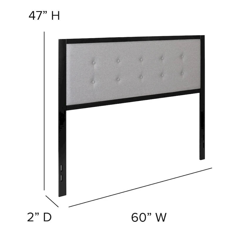 Metal Tufted Upholstered Headboard - Modern Headboard
