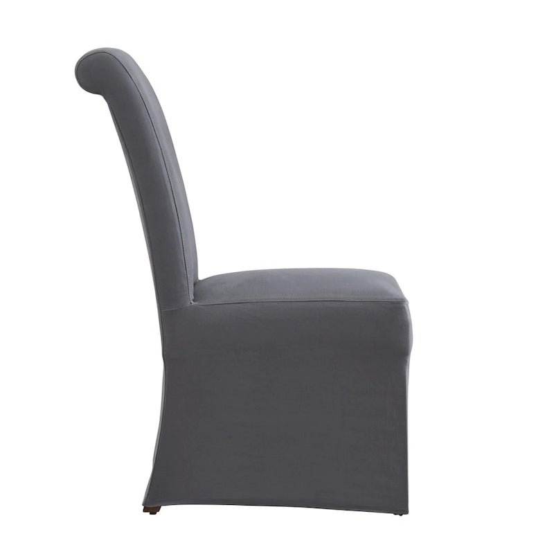 Potomac Slipcovered Rolled Back Parsons Chairs (Set of 2) by iNSPIRE Q Artisan