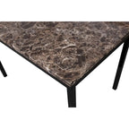 Roundhill Furniture Citico Metal Faux Marble Top 5-piece Dinette Set