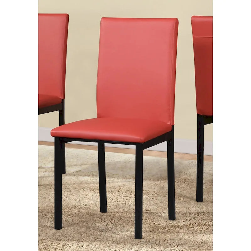 Roundhill Furniture Citico Metal Faux Marble Top 5-piece Dinette Set
