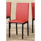 Roundhill Furniture Citico Metal Faux Marble Top 5-piece Dinette Set