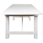 8' x 40 Rectangular Antique Rustic Solid Pine Folding Farm Table - 96D x 40W x 30H