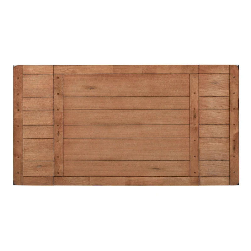 Treasures Rustic Oak 5-piece Sheaf Back Retractable Dinette Set