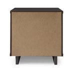 Manhattan Comfort Granville Mid Century Solid Wood 2 Drawer Nightstand Set of 2