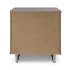 Manhattan Comfort Granville Mid Century Solid Wood 2 Drawer Nightstand Set of 2