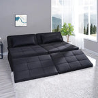 Sleeper Chair Bed, 4 In 1 Multi-Function Convertible Ottoman Bed, Breathable Linen Bed Chair, Convertible Sofa Bed