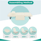 Sleeper Chair Bed, 4 In 1 Multi-Function Convertible Ottoman Bed, Breathable Linen Bed Chair, Convertible Sofa Bed