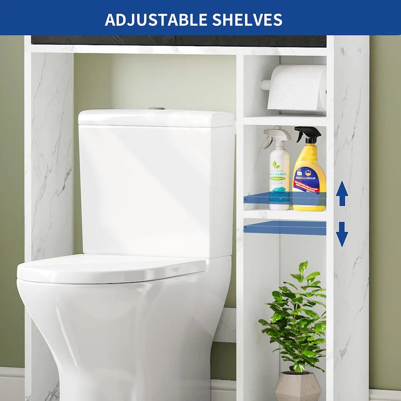Moasis Over The Toilet Cabinet for Bathroom Storage with Drawers and Shelves