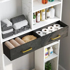 Moasis Over The Toilet Cabinet for Bathroom Storage with Drawers and Shelves