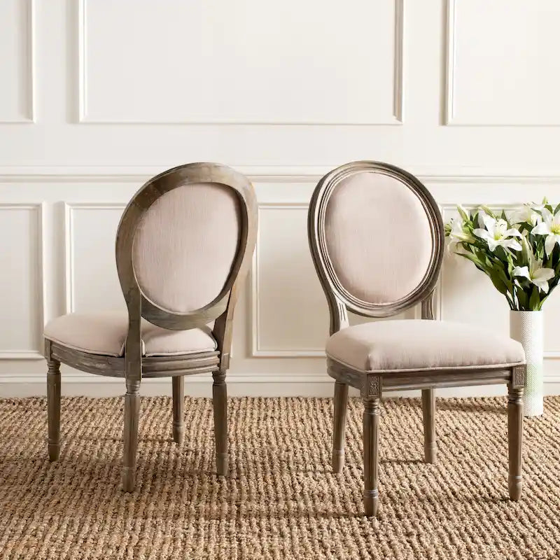 SAFAVIEH Rona Parisian Oval Dining Chair (Set of 2) - 20Wx20Dx39H