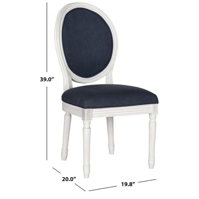 SAFAVIEH Rona Parisian Oval Dining Chair (Set of 2) - 20Wx20Dx39H